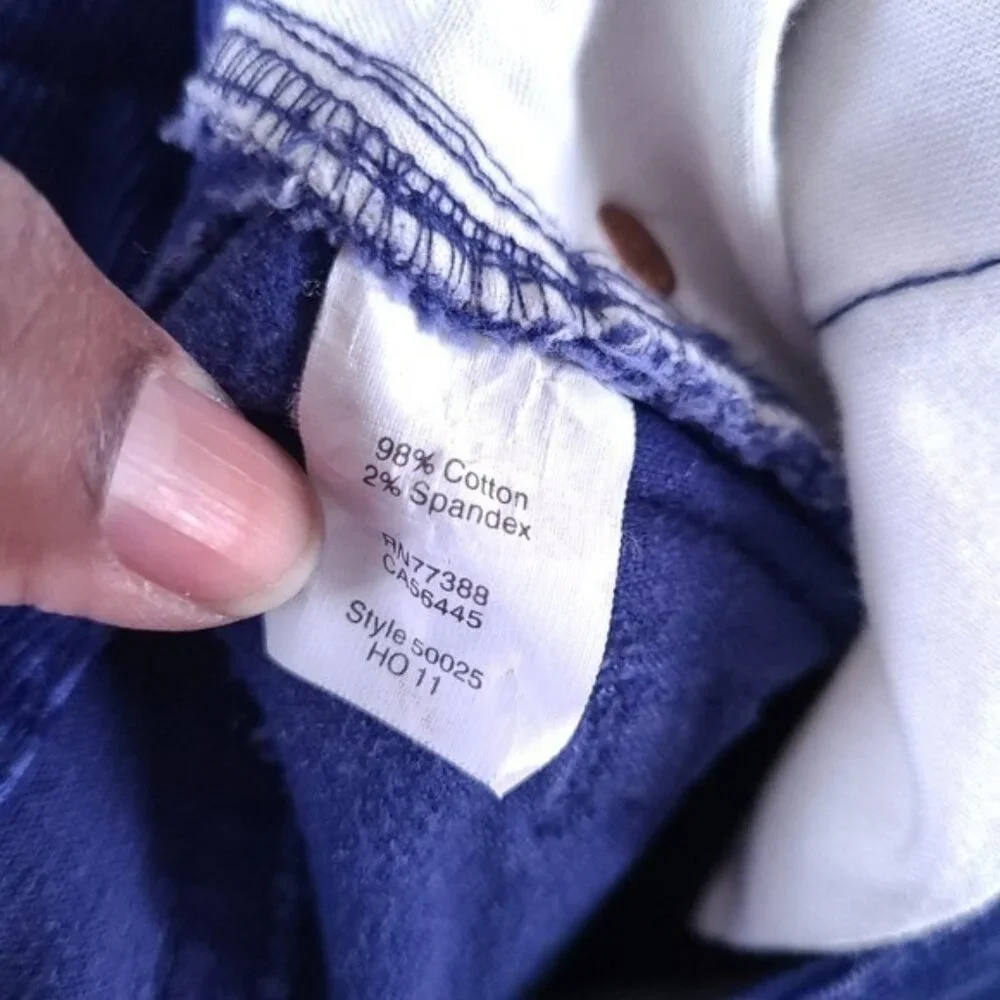 J. Crew Blue Favorite Fit Corduroy Pants Size 27 Short 27S